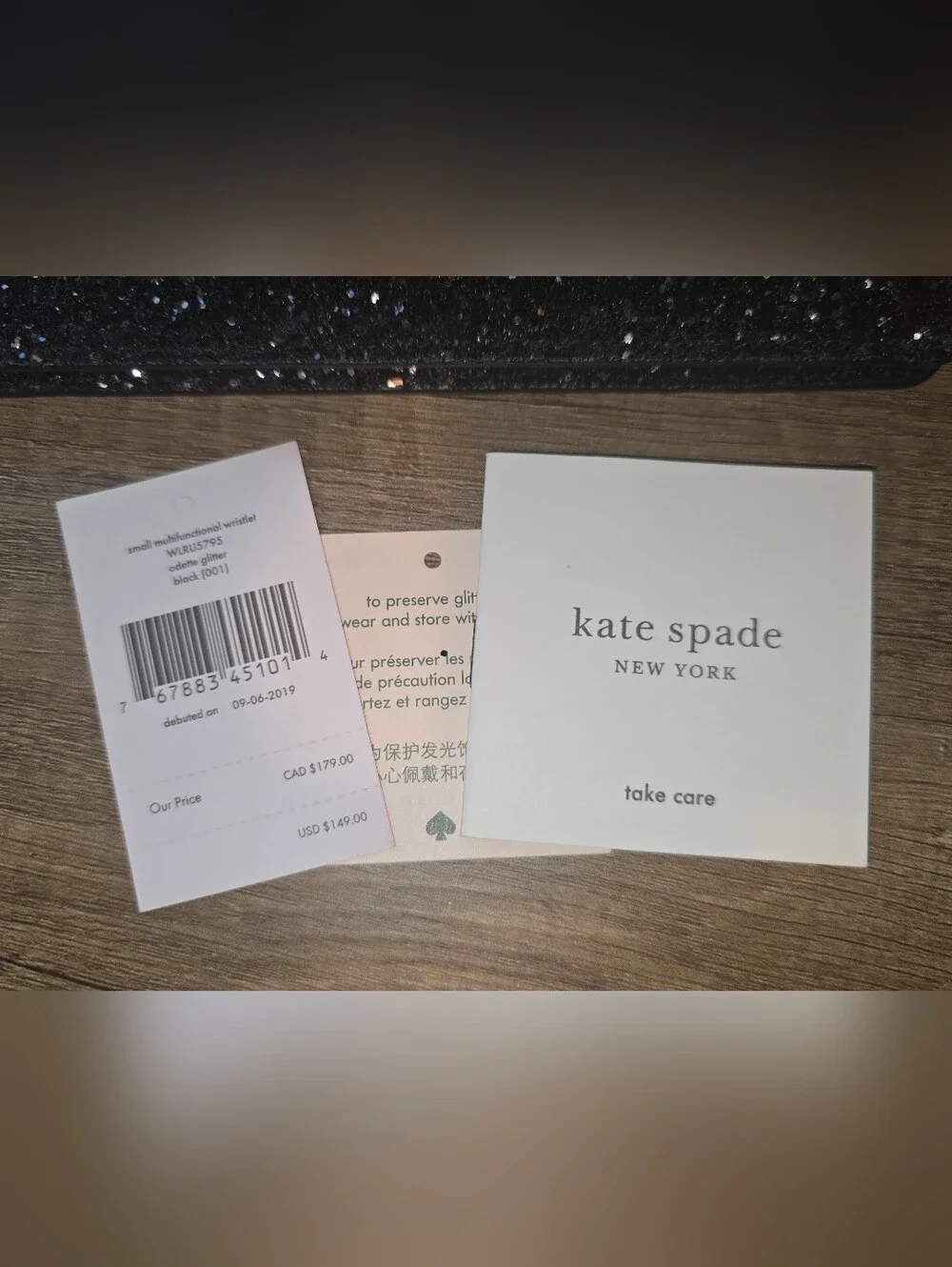 Kate Spade New York Sparkly Gorg Slim Wristlet Wallet